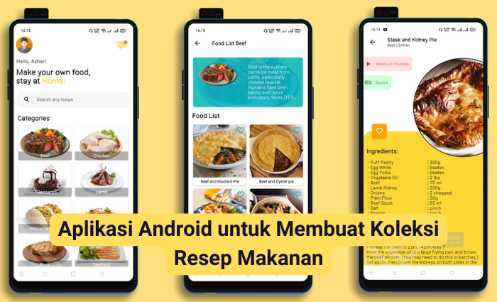 Aplikasi Android untuk Membuat Koleksi Resep Makanan